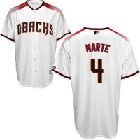 Arizona Diamondbacks #4 Ketel Marte White/Crimson Home Stitched Youth MLB Jersey
