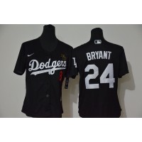 Los Angeles Los Angeles Dodgers #8 #24 Kobe Bryant Youth Nike Black Cool Base 2020 KB Patch MLB Jersey