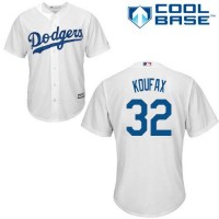 Los Angeles Dodgers #32 Sandy Koufax White Cool Base Stitched Youth MLB Jersey
