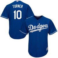 Los Angeles Dodgers #10 Justin Turner Blue Cool Base Stitched Youth MLB Jersey