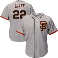 San Francisco Giants #22 Will Clark Grey Road 2 Cool Base Stitched Youth MLB Jersey