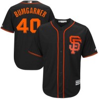 San Francisco Giants #40 Madison Bumgarner Black Alternate Stitched Youth MLB Jersey