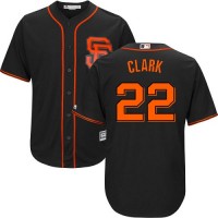 San Francisco Giants #22 Will Clark Black Alternate Cool Base Stitched Youth MLB Jersey