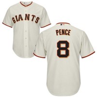 San Francisco Giants #8 Hunter Pence Cream Stitched Youth MLB Jersey