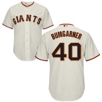 San Francisco Giants #40 Madison Bumgarner Cream Stitched Youth MLB Jersey