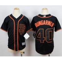 San Francisco Giants #40 Madison Bumgarner Black Cool Base Stitched Youth MLB Jersey