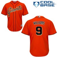 San Francisco Giants #9 Matt Williams Orange Alternate Stitched Youth MLB Jersey