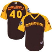 San Francisco Giants #40 Madison Bumgarner Brown 2016 All-Star National League Stitched Youth MLB Jersey