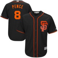 San Francisco Giants #8 Hunter Pence Black Alternate Stitched Youth MLB Jersey