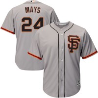 San Francisco Giants #24 Willie Mays Grey Road 2 Cool Base Stitched Youth MLB Jersey