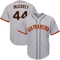 San Francisco Giants #44 Willie McCovey Grey Road Cool Base Stitched Youth MLB Jersey