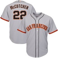 San Francisco Giants #22 Andrew McCutchen Grey Road Cool Base Stitched Youth MLB Jersey