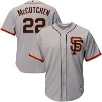 San Francisco Giants #22 Andrew McCutchen Grey Road 2 Cool Base Stitched Youth MLB Jersey