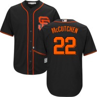 San Francisco Giants #22 Andrew McCutchen Black Alternate Cool Base Stitched Youth MLB Jersey