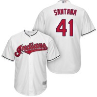 Cleveland Guardians #41 Carlos Santana White Home Stitched Youth MLB Jersey