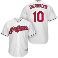 Cleveland Guardians #10 Edwin Encarnacion White Home Stitched Youth MLB Jersey