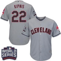 Cleveland Guardians #22 Jason Kipnis Grey Road 2016 World Series Bound Stitched Youth MLB Jersey