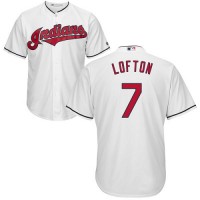 Cleveland Guardians #7 Kenny Lofton White Home Stitched Youth MLB Jersey