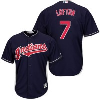 Cleveland Guardians #7 Kenny Lofton Navy Blue Alternate Stitched Youth MLB Jersey