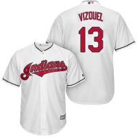Cleveland Guardians #13 Omar Vizquel White Home Stitched Youth MLB Jersey