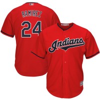 Cleveland Guardians #24 Manny Ramirez Red Stitched Youth MLB Jersey