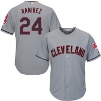 Cleveland Guardians #24 Manny Ramirez Grey Road Stitched Youth MLB Jersey
