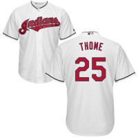 Cleveland Guardians #25 Jim Thome White Home Stitched Youth MLB Jersey