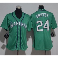 Seattle Mariners #24 Ken Griffey Green Cool Base Stitched Youth MLB Jersey
