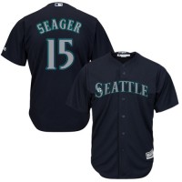 Seattle Mariners #15 Kyle Seager Navy Blue Cool Base Stitched Youth MLB Jersey