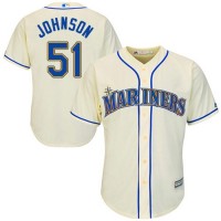 Seattle Mariners #51 Randy Johnson Cream Cool Base Stitched Youth MLB Jersey
