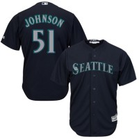 Seattle Mariners #51 Randy Johnson Navy Blue Cool Base Stitched Youth MLB Jersey
