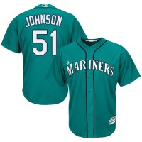 Seattle Mariners #51 Randy Johnson Green Cool Base Stitched Youth MLB Jersey