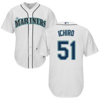 Seattle Mariners #51 Ichiro Suzuki White Cool Base Stitched Youth MLB Jersey