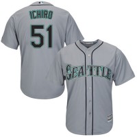 Seattle Mariners #51 Ichiro Suzuki Grey Cool Base Stitched Youth MLB Jersey