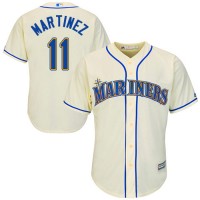 Seattle Mariners #11 Edgar Martinez Cream Cool Base Stitched Youth MLB Jersey