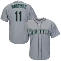 Seattle Mariners #11 Edgar Martinez Grey Cool Base Stitched Youth MLB Jersey