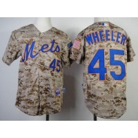 New York Mets #45 Zack Wheeler Camo Alternate Cool Base Stitched Youth MLB Jersey