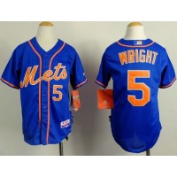 New York Mets #5 David Wright Blue Alternate Home Cool Stitched Youth MLB Jersey
