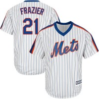 New York Mets #21 Todd Frazier White(Blue Strip) Alternate Cool Base Stitched Youth MLB Jersey
