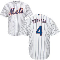 New York Mets #4 Lenny Dykstra White(Blue Strip) Cool Base Stitched Youth MLB Jersey