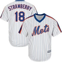 New York Mets #18 Darryl Strawberry White(Blue Strip) Alternate Cool Base Stitched Youth MLB Jersey