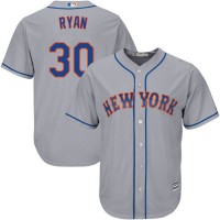 New York Mets #30 Nolan Ryan Grey Cool Base Stitched Youth MLB Jersey