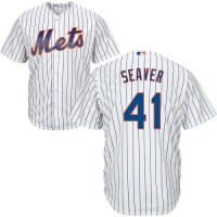 New York Mets #41 Tom Seaver White(Blue Strip) Cool Base Stitched Youth MLB Jersey