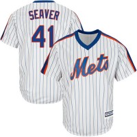 New York Mets #41 Tom Seaver White(Blue Strip) Alternate Cool Base Stitched Youth MLB Jersey