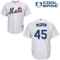 New York Mets #45 Tug McGraw White(Blue Strip) Cool Base Stitched Youth MLB Jersey