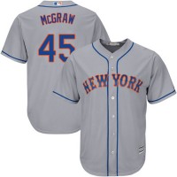 New York Mets #45 Tug McGraw Grey Cool Base Stitched Youth MLB Jersey