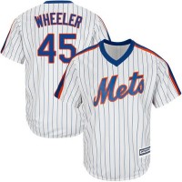 New York Mets #45 Zack Wheeler White(Blue Strip) Alternate Cool Base Stitched Youth MLB Jersey