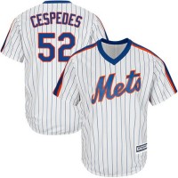 New York Mets #52 Yoenis Cespedes White(Blue Strip) Alternate Cool Base Stitched Youth MLB Jersey