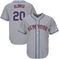 New York Mets #20 Pete Alonso Grey Cool Base Stitched Youth MLB Jersey