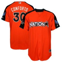 New York Mets #30 Michael Conforto Orange 2017 All-Star National League Stitched Youth MLB Jersey